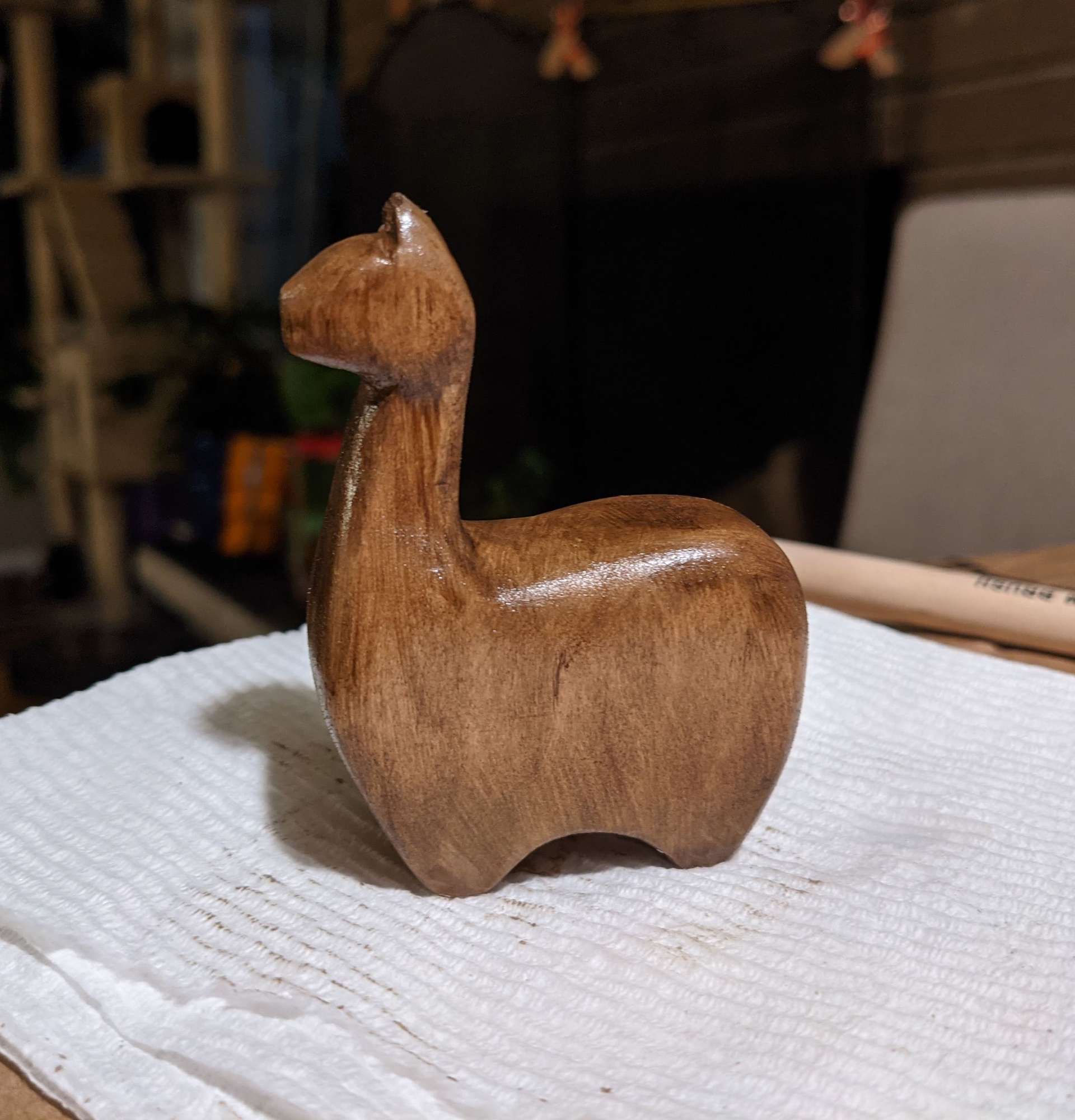 A stylized llama
